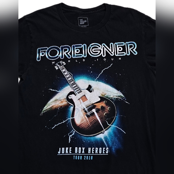 Foreigner Juke Box Heroes 2018 World Tour Concert T-Shirt Small The Thread Shop - Picture 4 of 6